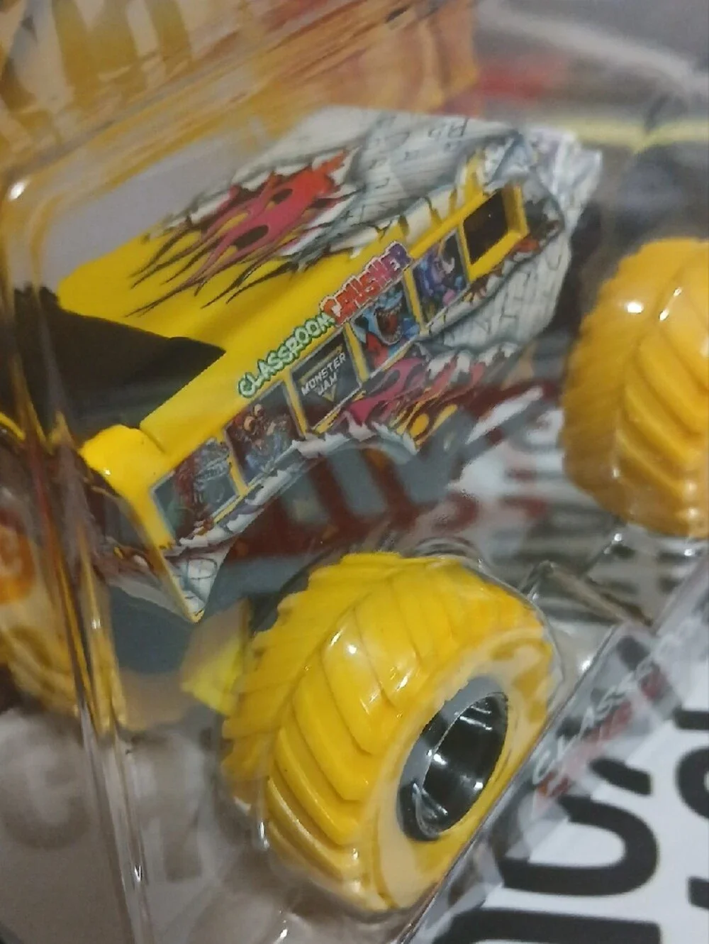 Monster Jam Classroom Crusher 1/64 Truck - Yellow & Black